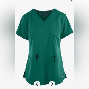 Grey’s Anatomy 2-pocket Classic Fit Scrub Top - Hunter Green - Large